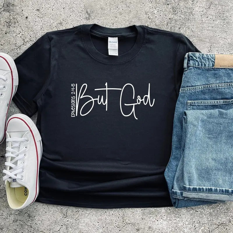 Christian Shirts But God Shirt Christian Outfit Ephesians 24-5 Shirt With Scripture God Tshirt Shirt For Women Christian...