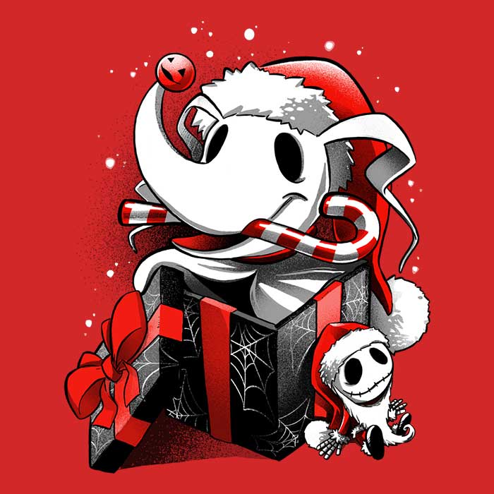 Christmas Ghost Dog - Long Sleeve T-Shirt Hoodie, Sweatshirt | CiraTrend.com (Image 2)