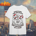 Christmas Melting Snowman Surviving The Holidays One Meltdown At A Time Shirt