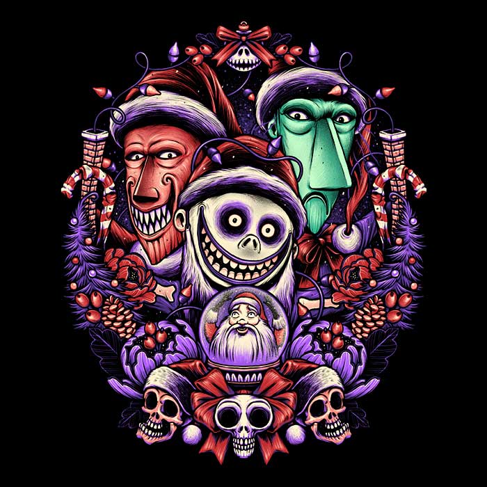 Christmas Mischief - Ringer T-Shirt Hoodie, Sweatshirt | CiraTrend.com (Image 2)
