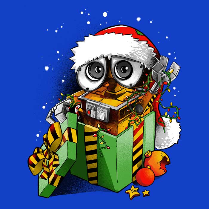 Christmas Robot - Long Sleeve T-Shirt Hoodie, Sweatshirt | CiraTrend.com (Image 2)