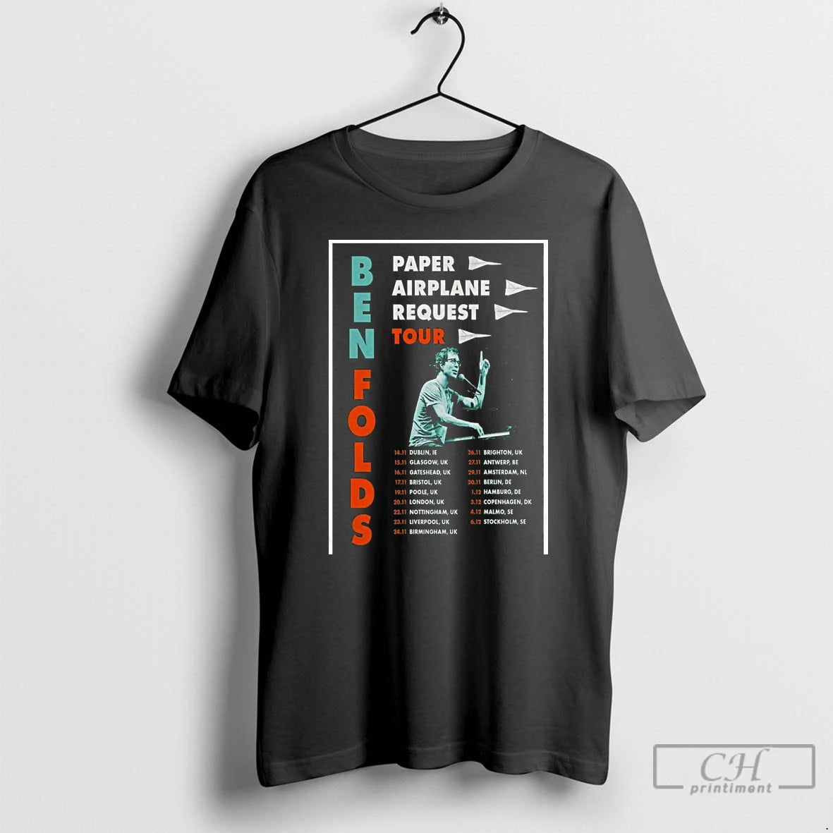 Classic Ben Folds Paper Airplane Request Tour 2025 T-Shirts, Hoodie, Sweatshirt | CiraTrend.com