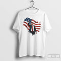 Classic Charlie Kirk Patriotic Freedom American Flag T Shirts Hoodie Longsleeve