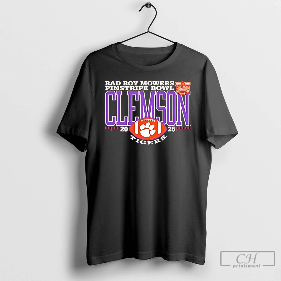 Classic Clemson Tigers 025 Pinstripe Bowl Logo Classic T-Shirts, Hoodie, Sweatshirt | CiraTrend.com