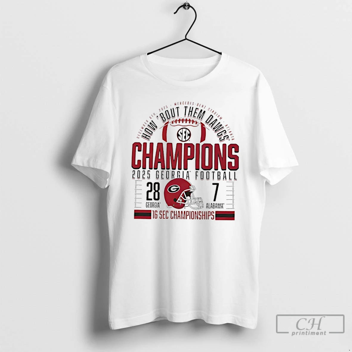Classic Georgia Bulldogs 2025 Sec Football Champions Score T-Shirts, Hoodie, Sweatshirt | CiraTrend.com