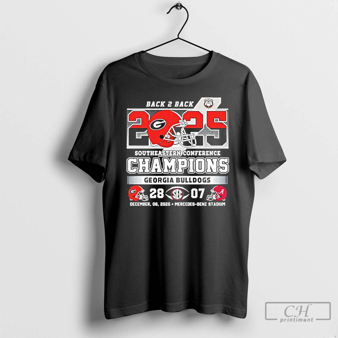 Classic Georgia Bulldogs Back 2 Back 2025 Sec Football Champions Uga 28 7 Bama T-Shirts, Hoodie, Sweatshirt | CiraTrend.com