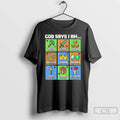 Classic God Says I Am Bible Verses Pixel Art Christian Gamer Boys T Shirts Sweater Hoodie, Sweatshirt | CiraTrend.com