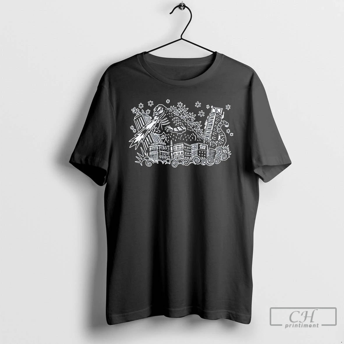 Classic Godzilla X Pbr Attack Peter T-Shirts, Hoodie, Sweatshirt | CiraTrend.com