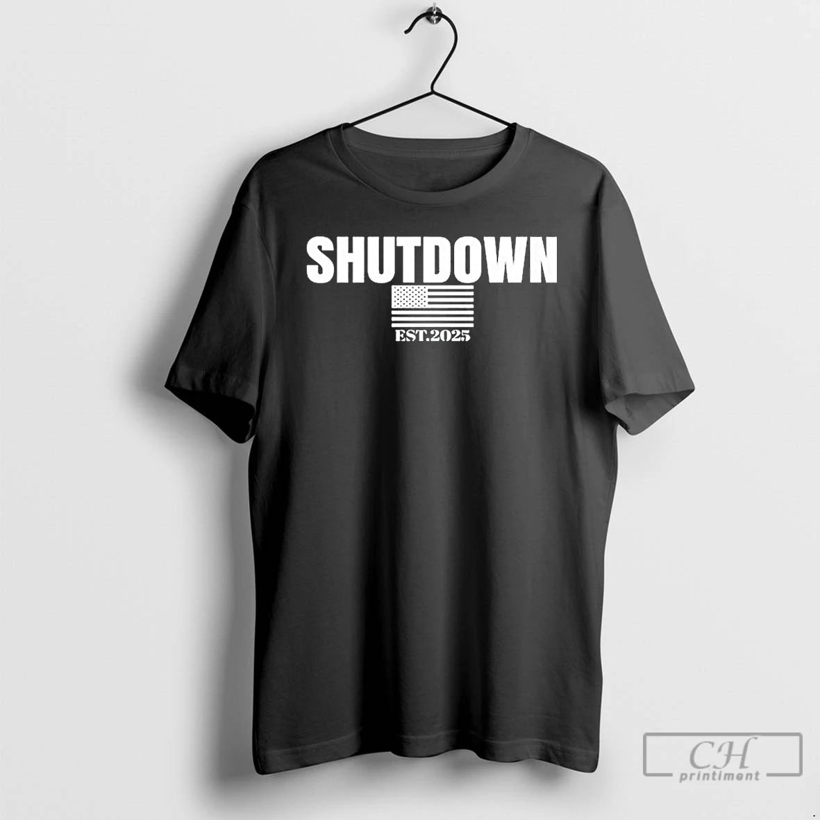 Classic Government Shutdown Est 2025 T Shirts Hoodie Longsleeve