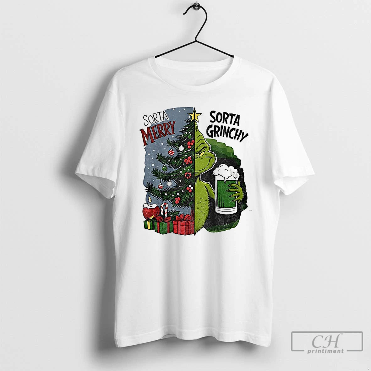 Classic Grinch Sorta Merry Sorta Grinchy Christmas Tree Holiday T-Shirts, Hoodie, Sweatshirt | CiraTrend.com