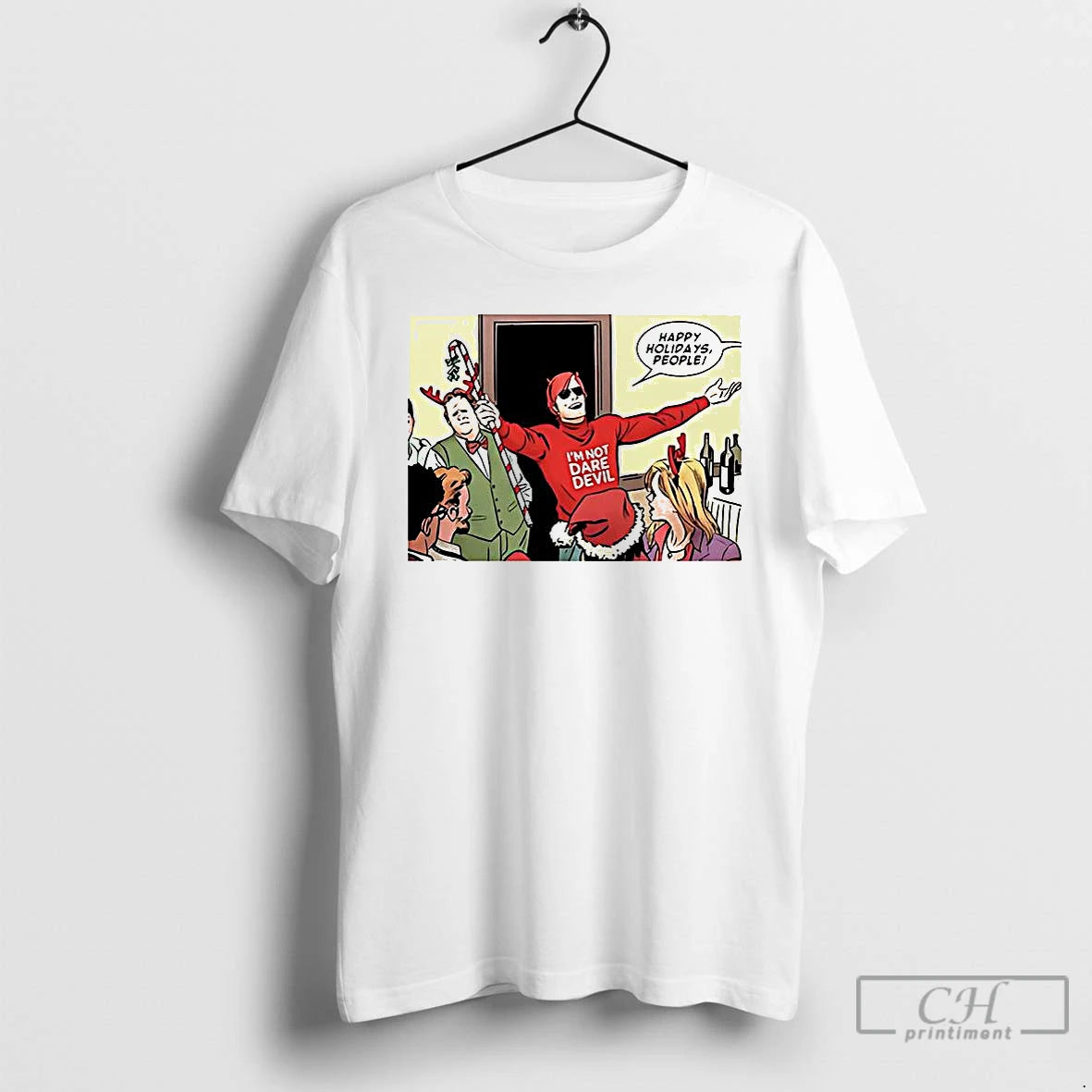 Classic Im Not Daredevil Happy Holiday People Comic Christmas T-Shirts, Hoodie, Sweatshirt | CiraTrend.com