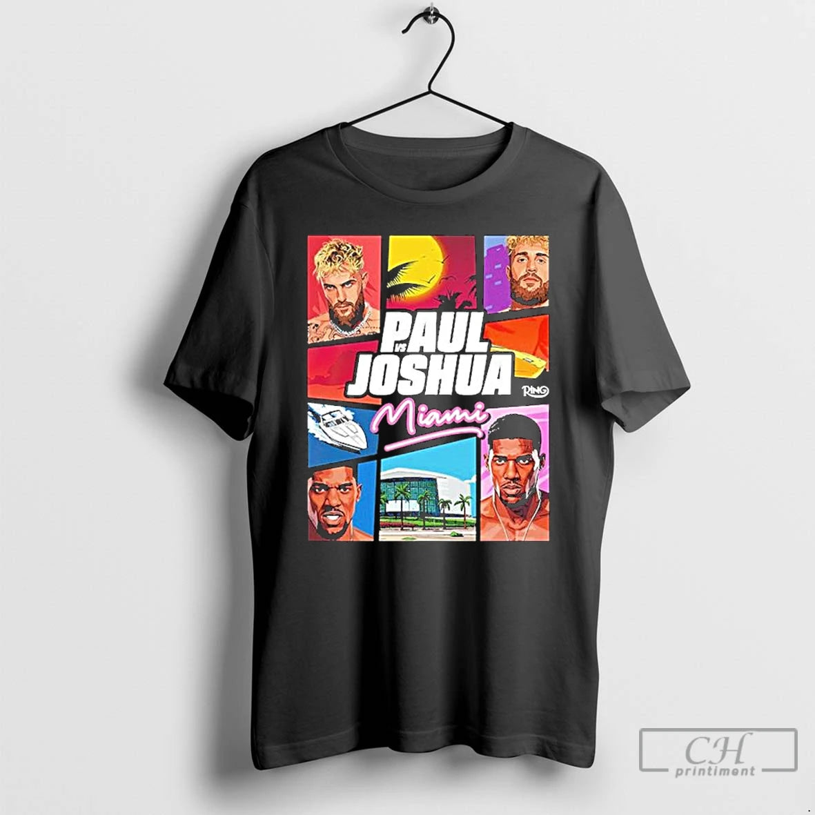 Classic Jake Paul Vs Anthony Joshua Match Showdown Vice City In Miami T Shirts Sweater Hoodie, Sweatshirt | CiraTrend.com