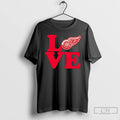 Classic Love Red Wings Detroit Red Wings Stylish T-Shirts, Hoodie, Sweatshirt | CiraTrend.com