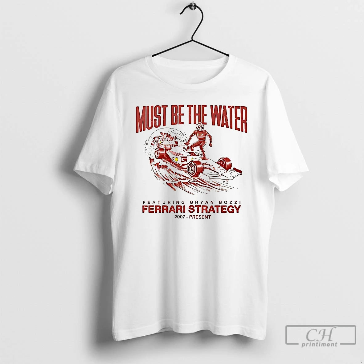 Classic Leclerc Must Be The Water Featuring Bryan Bozzi Ferrari Strategy T-Shirts, Hoodie, Sweatshirt | CiraTrend.com