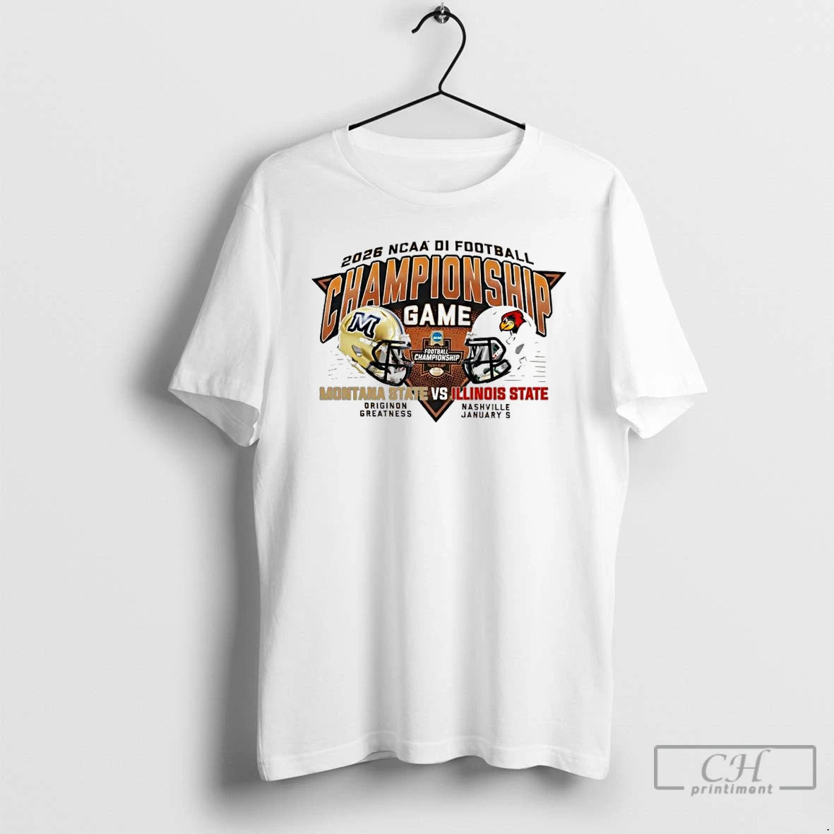 Classic Montana State Vs Illinois State 2025 26 Ncaa Di Football Championship Matchup T Shirts Hoodie, Sweatshirt