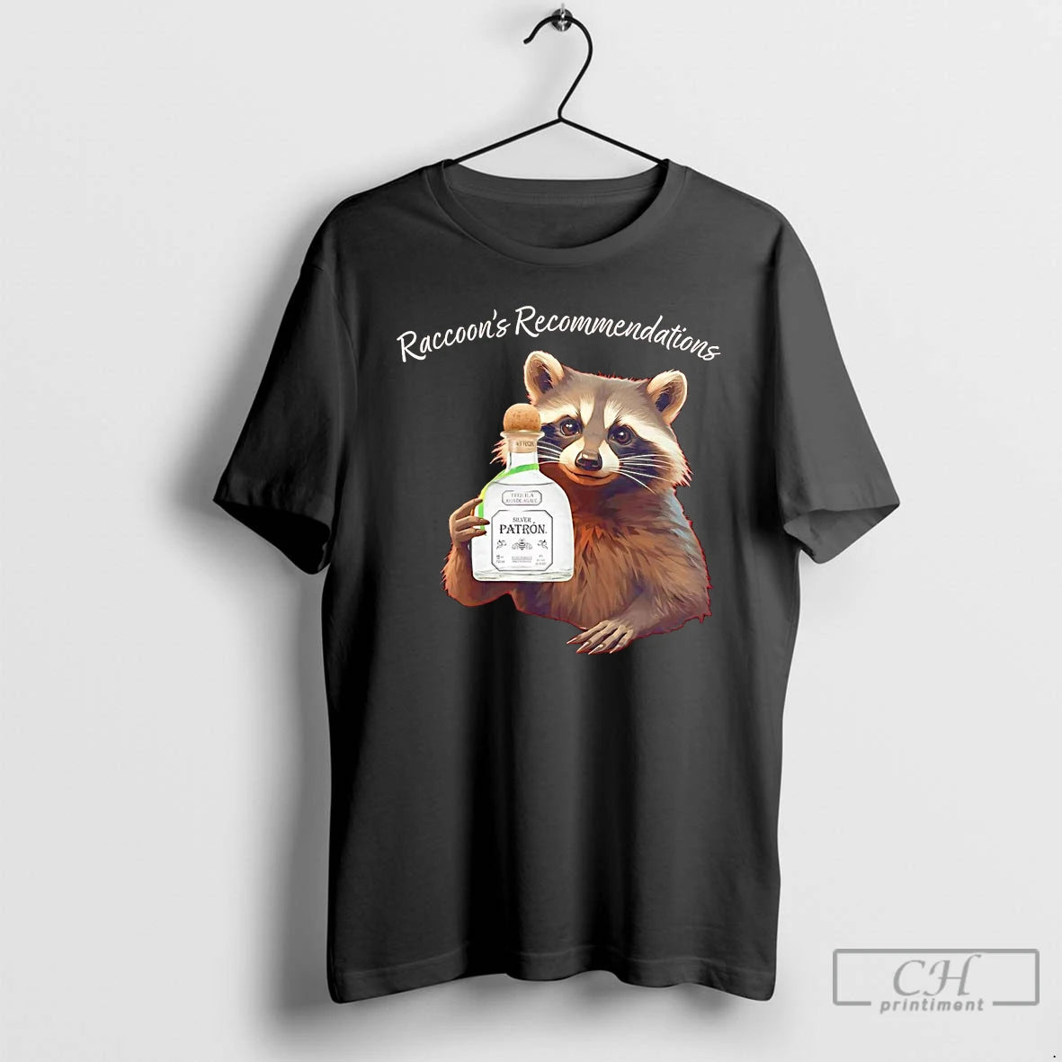 Classic Raccoon Recommendations Silver Patron T-Shirts, Hoodie, Sweatshirt | CiraTrend.com