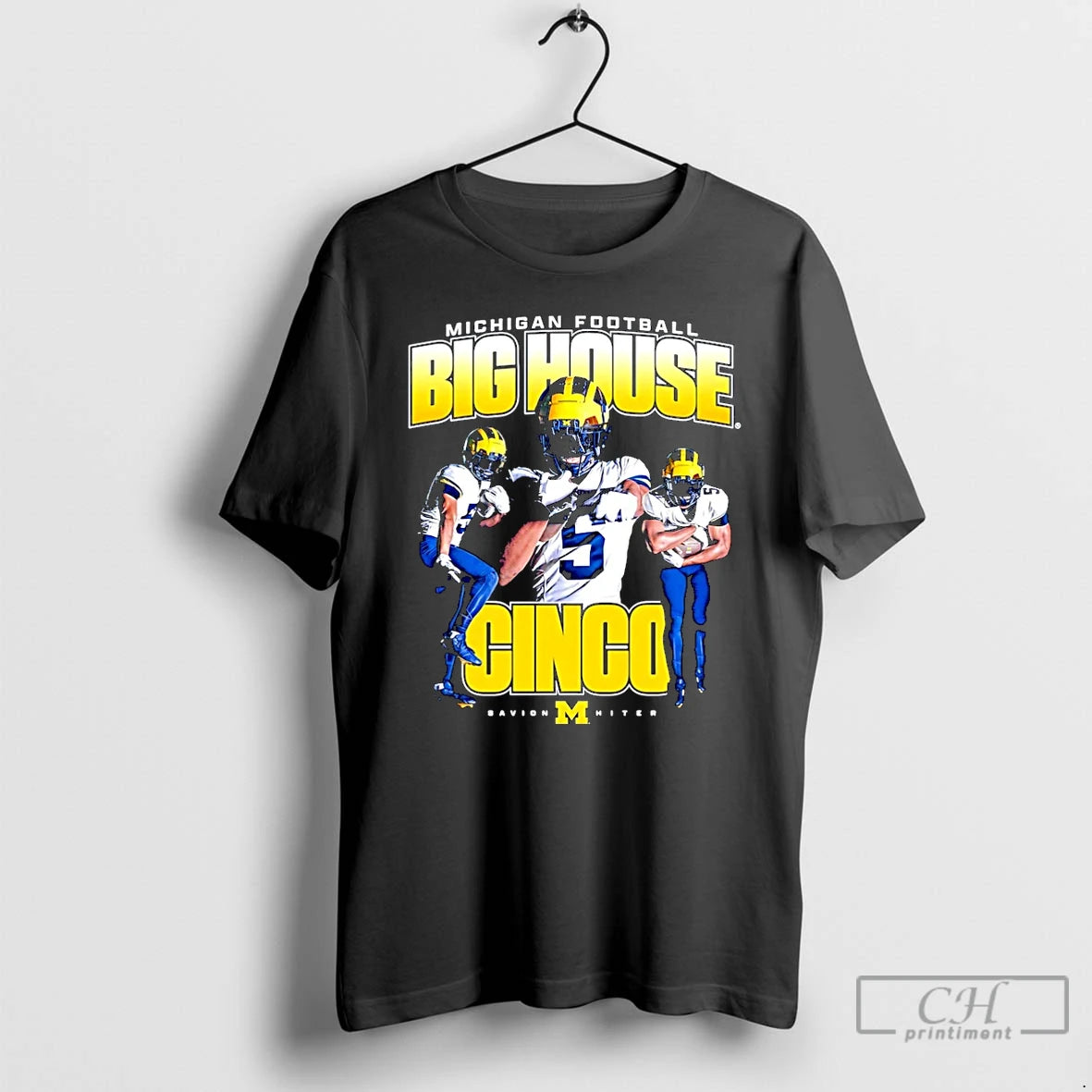 Classic Savion Hiter Big House Cinco Michigan Wolverines Graphic Christmas T-Shirts, Hoodie, Sweatshirt | CiraTrend.com