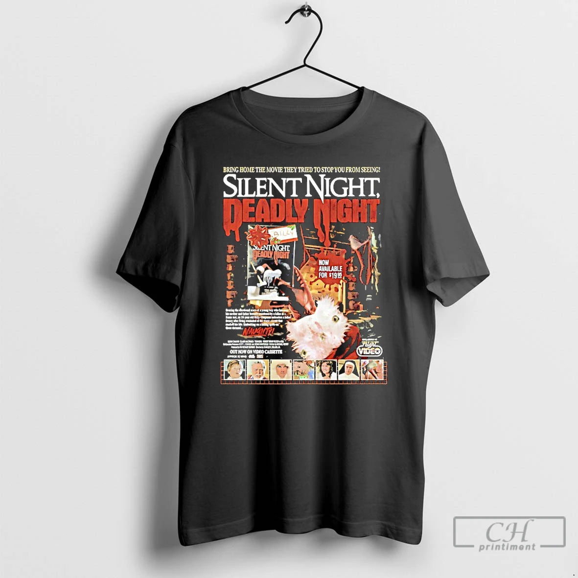 Classic Silent Night Deadly Night Now On Videocassette T-Shirts, Hoodie, Sweatshirt | CiraTrend.com