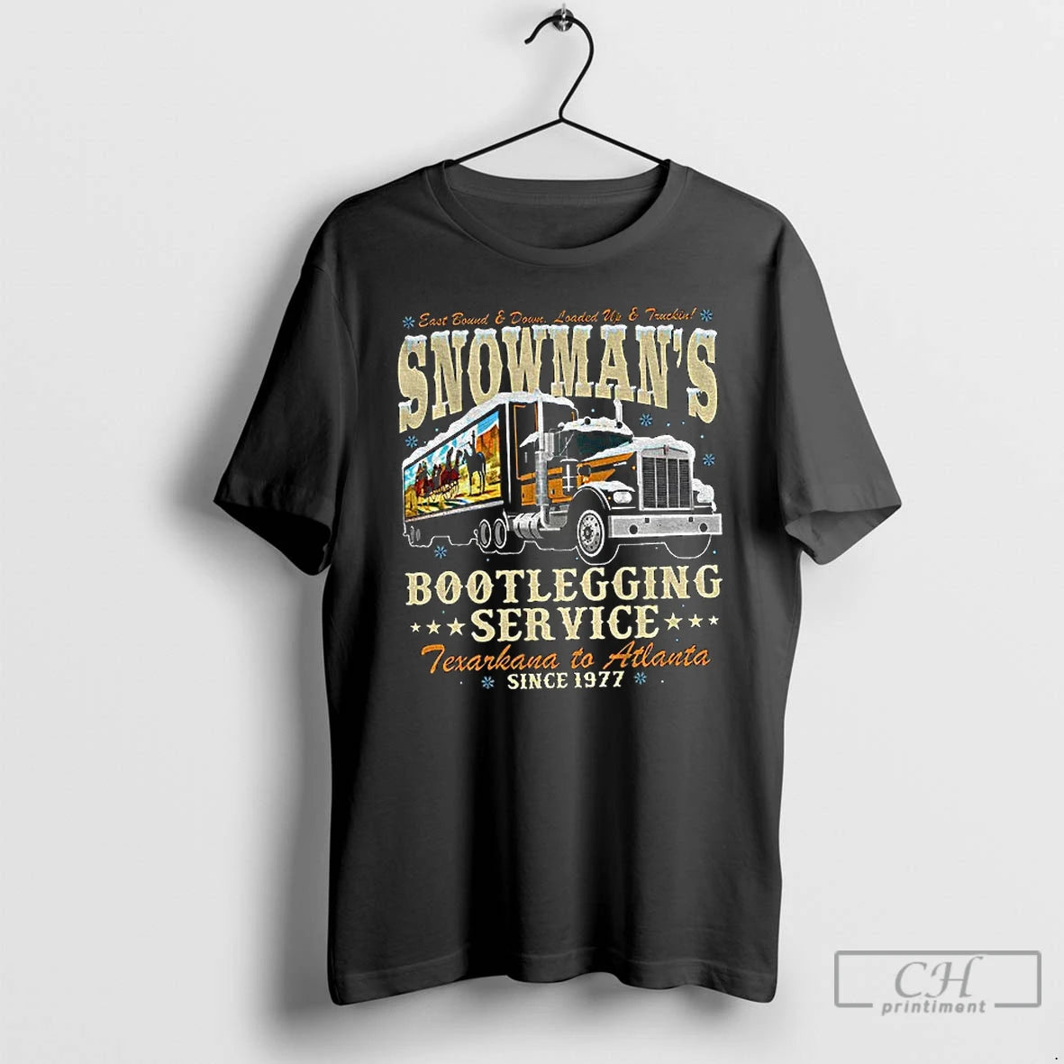 Classic Snowmans Bootlegging Service Trucker Smokey And The Bandit Christmas T-Shirts, Hoodie, Sweatshirt | CiraTrend.com