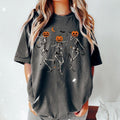 Comfort Colors Dancing Skeleton Pumpkin Shirt, Retro Halloween Shirt, Womens Halloween Shirt, Cute Fall Shirt, Spooky...