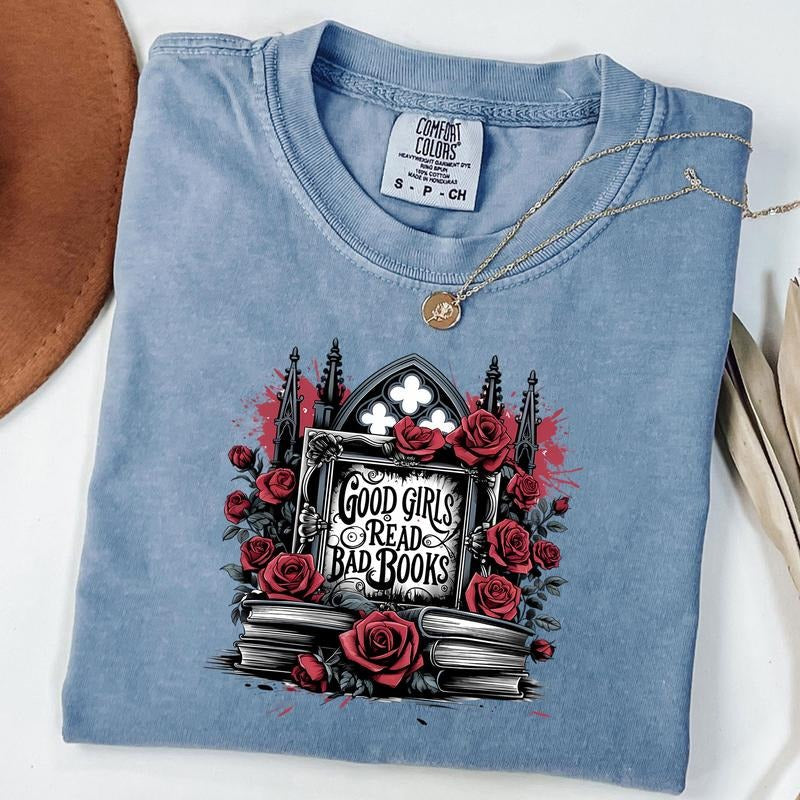 Comfort Colors Good Girls Read Bad Books Shirt, Bookish T-Shirt, Book Tok Tee, Spicy Book Club Hoodie, Sweatshirt