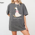 Comfort Colors Mama Goose T-Shirt, Silly Goose Mom Shirt, Cute Pregnancy Reveal Gift, Ultra Soft Cotton Tee, Everyday...