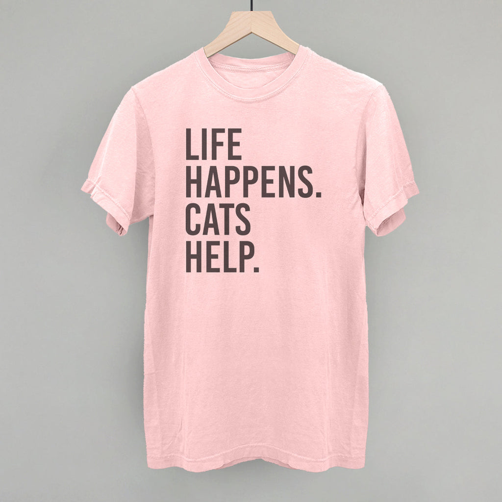 Life Happens Cats Help T-Shirts, Hoodie, Sweatshirt | CiraTrend.com (Image 4)