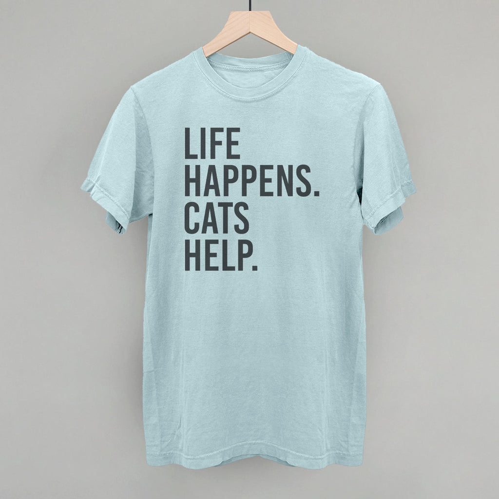 Life Happens Cats Help T-Shirts, Hoodie, Sweatshirt | CiraTrend.com (Image 5)