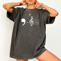 Comma La Shirt, Feminist Tee, Musical Tee, Feminism Graphic Printed Tee, Funny Shirt For Women, Music Teacher Unisex...