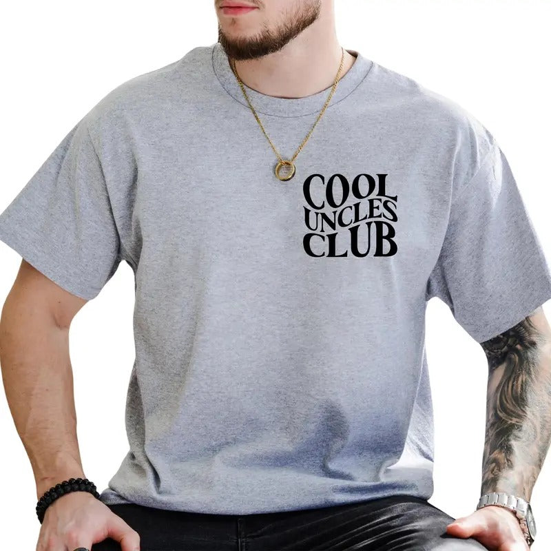 Cool Uncles Club Shirt, Cool Uncle Tee, New Uncle Graphic Printed Tee, Uncle To Be Shirt, Pregnancy Announcement T-shirt...