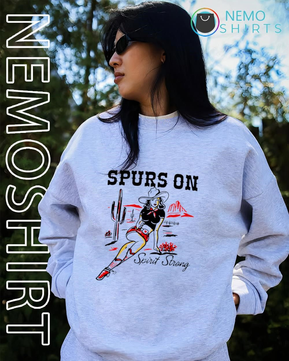Cowgirl Spurs on spirit strong shirt