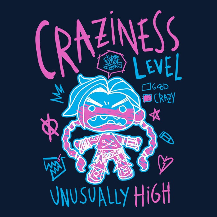 Craziness Level - 3/4 Sleeve Raglan T-Shirt Hoodie, Sweatshirt | CiraTrend.com (Image 2)