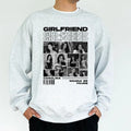 Custom Photo Girlfriend Sweatshirt for Boyfriend, Vintage Girlfriend Bootleg Graphic Printed Tops, Valentine's Day Gifts...