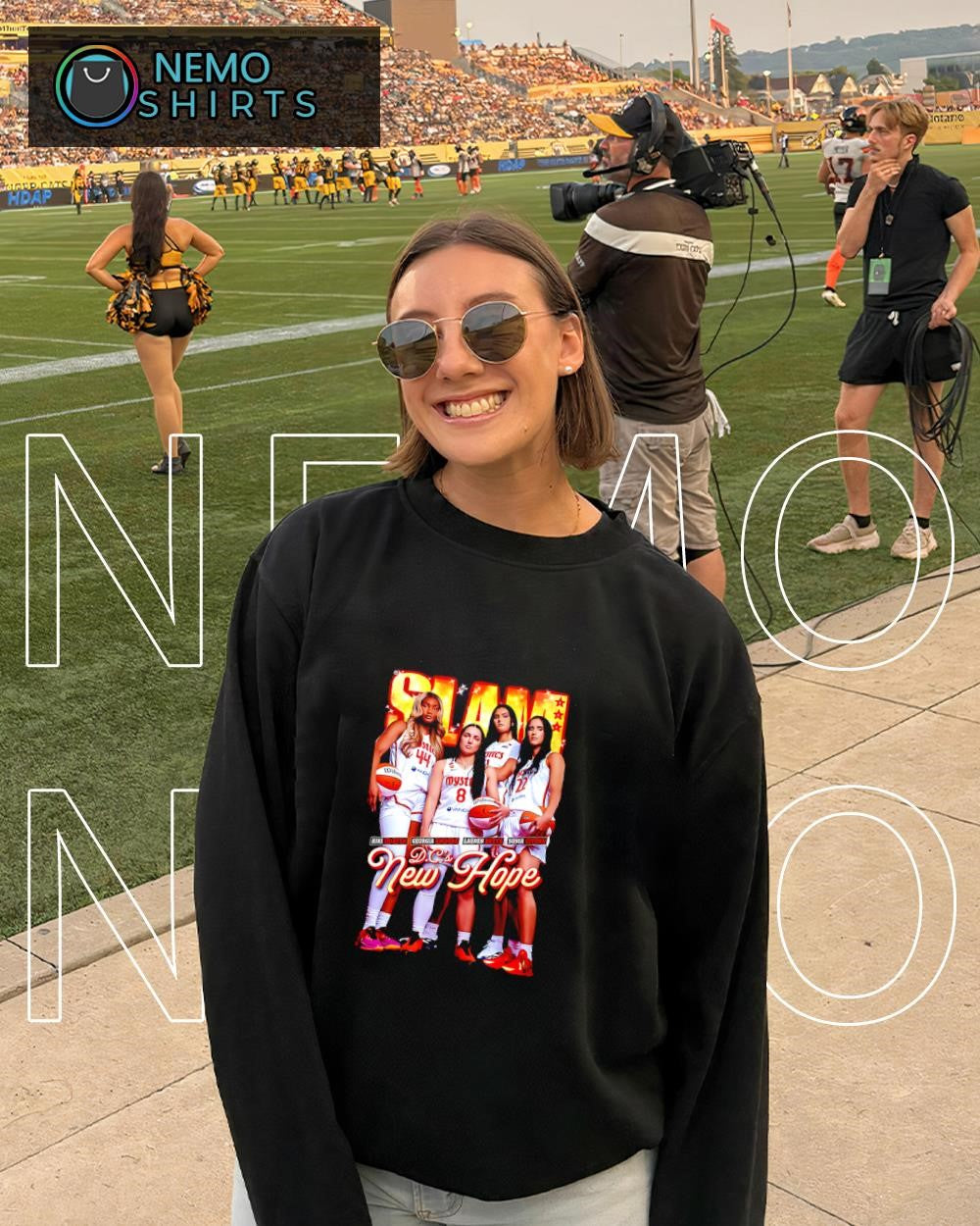 D.C.’s New Hope Washington Mystics players Iriafen Amoore Betts Citron shirt