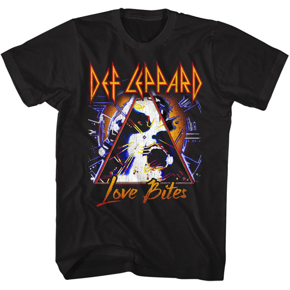 Def Leppard Mens S/S T-Shirt - Love Bites - Solid Black Hoodie, Sweatshirt | CiraTrend.com