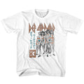 Def Leppard Youth S/S T-Shirt - Deflep83 - Solid White Hoodie, Sweatshirt | CiraTrend.com
