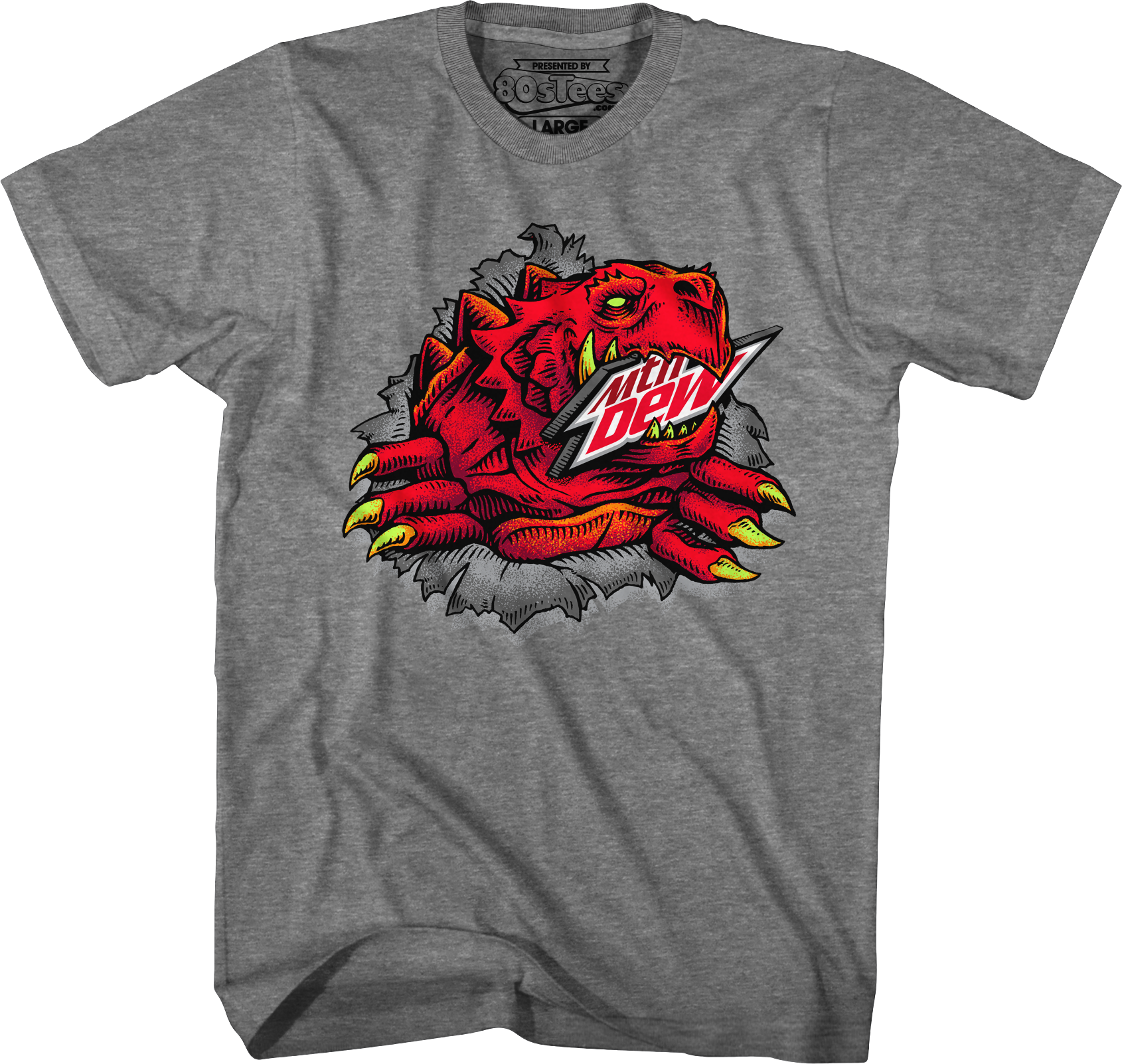 Red Ripper Mountain Dew T-Shirt Hoodie, Sweatshirt | CiraTrend.com (Image 4)
