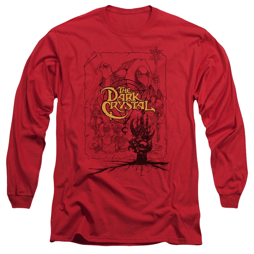 Dark Crystal Poster Lines - Men's Long Sleeve T-Shirt Hoodie, Sweatshirt | CiraTrend.com
