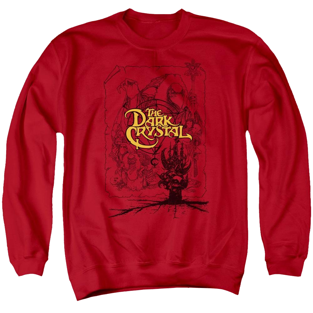 Dark Crystal Poster Lines - Men's Crewneck Sweatshirt T-Shirts, Hoodie | CiraTrend.com