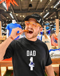 Dad Number 1 with Vancouver Canucks logo shirt