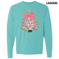 Darling Floral Christmas Tree Long Sleeve Comfort Colors T-Shirt 'NLB' Hoodie, Sweatshirt | CiraTrend.com