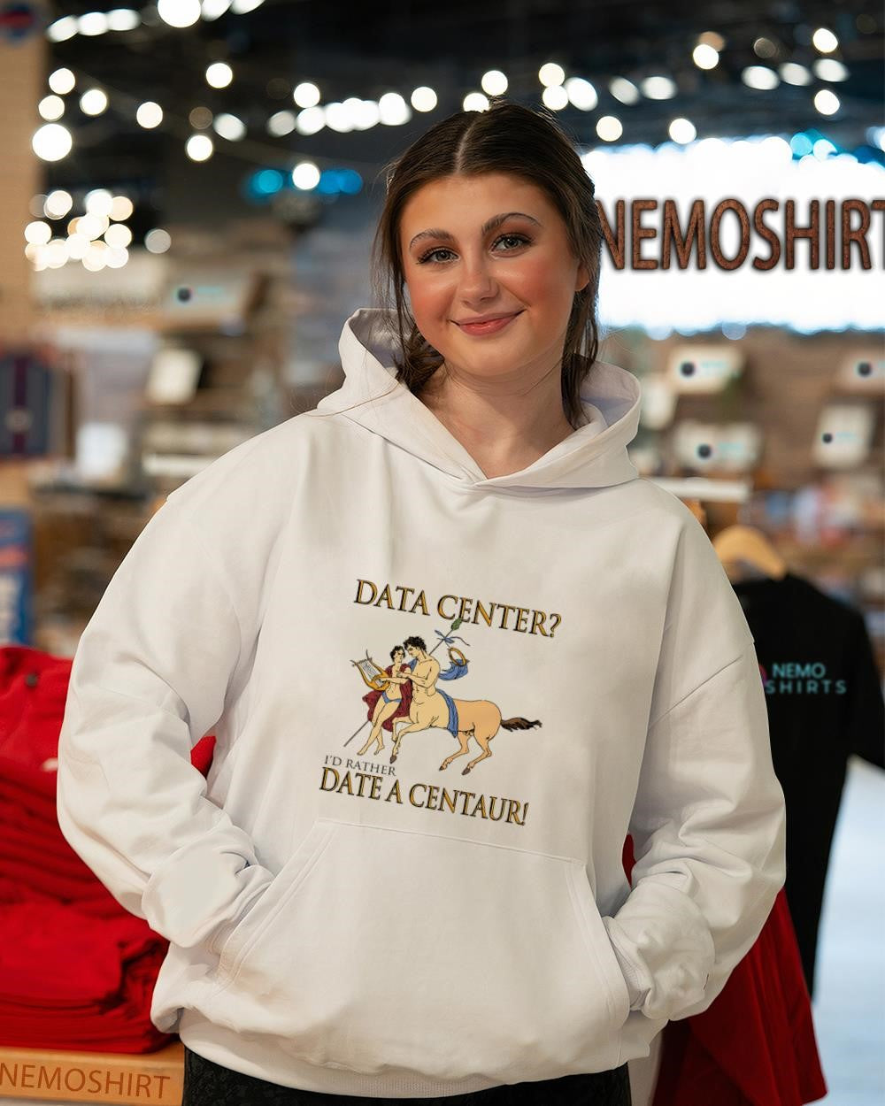 Data center I’d rather date a centaur graphic shirt