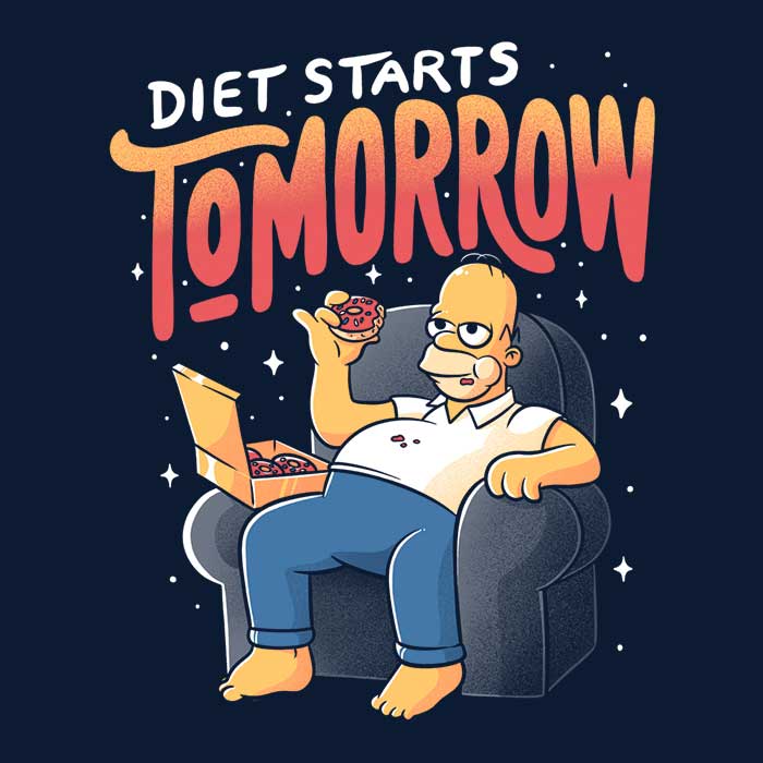 Diet Starts Tomorrow - Youth Apparel T-Shirts, Hoodie, Sweatshirt | CiraTrend.com (Image 2)