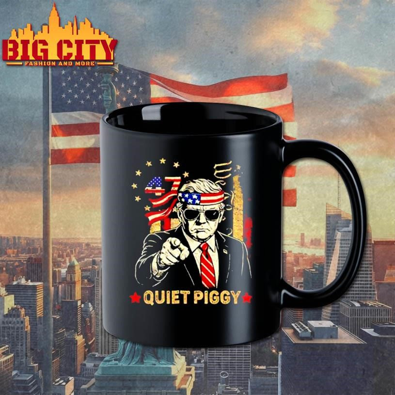 Donald Trump Quiet Piggy New York 47 American flag anti Trump shirt