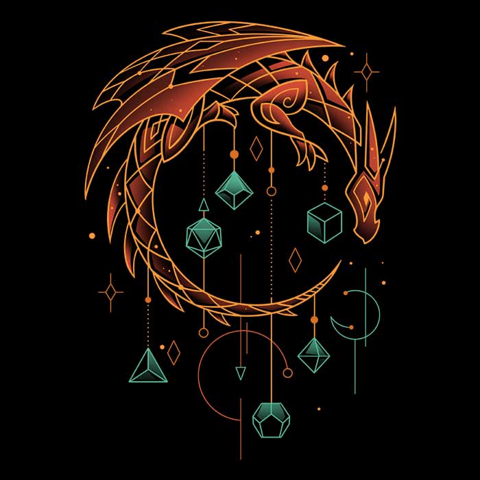 Draconic Dice Keeper - Women's Apparel T-Shirts, Hoodie, Sweatshirt | CiraTrend.com (Image 2)