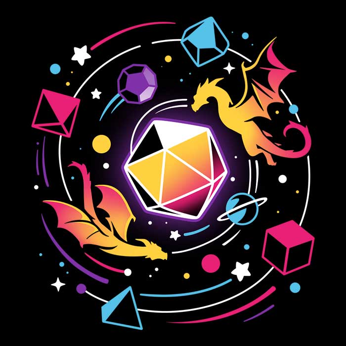Dragon Dice Solar System - Hoodie T-Shirts, Sweatshirt | CiraTrend.com (Image 2)