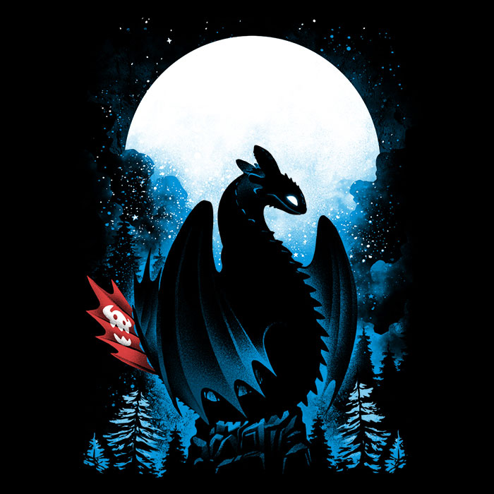 Dragon in the Moonlight - Sweatshirt T-Shirts, Hoodie | CiraTrend.com (Image 2)