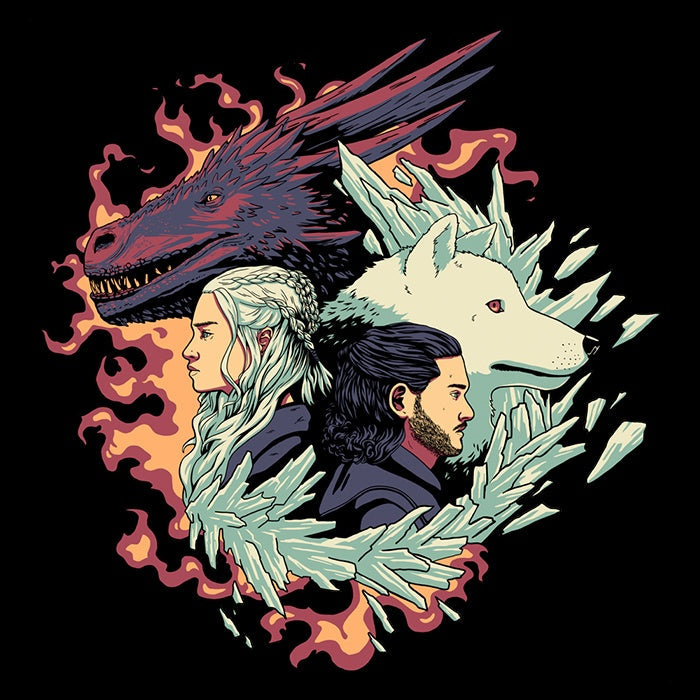 Dragons and Wolves - Women's Apparel T-Shirts, Hoodie, Sweatshirt | CiraTrend.com (Image 3)