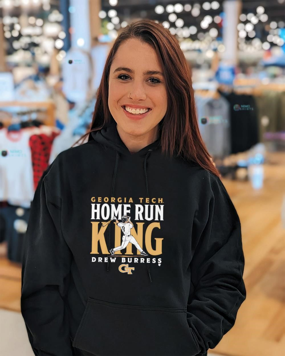 Drew Burress Georgia Tech baseball home run king shirt