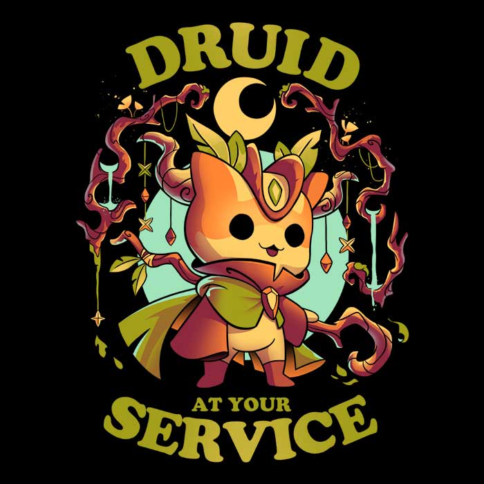 Druid at Your Service - Long Sleeve T-Shirt Hoodie, Sweatshirt | CiraTrend.com (Image 2)